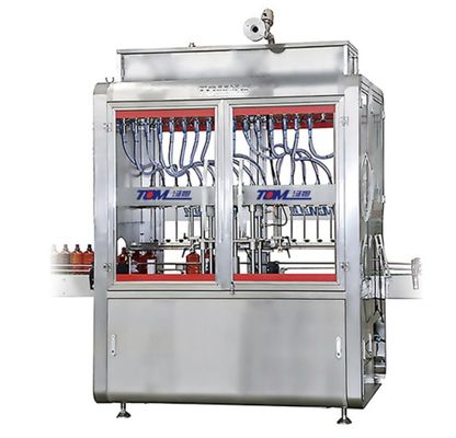 Kompatybilność z elastycznymi butelkami 300—2000ml, precyzyjne napełnianie, szeroki zakres lepkości, olej jadalny, żywność, detergent, kontrola poziomu, automatyczna napełniarka